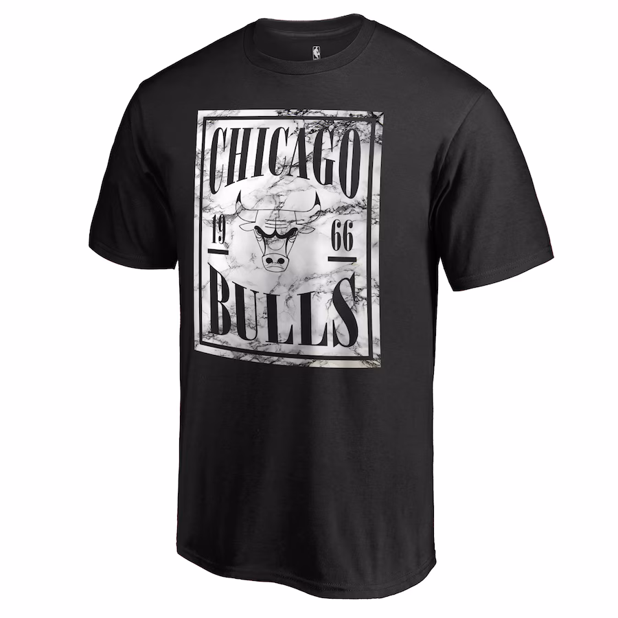 Men's Chicago Bulls Black Court Vision T-Shirt - Ujersey
