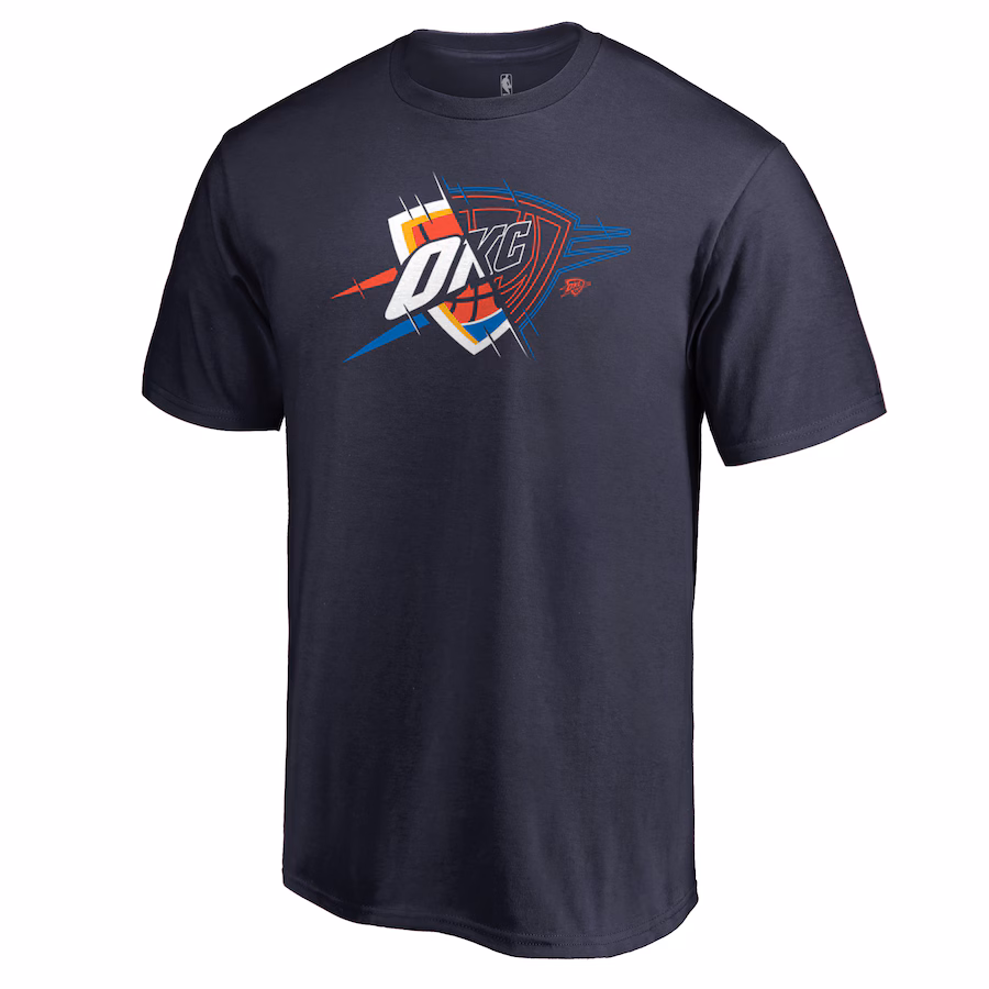 Men's Oklahoma City Thunder Navy X-Ray T-Shirt - Ujersey