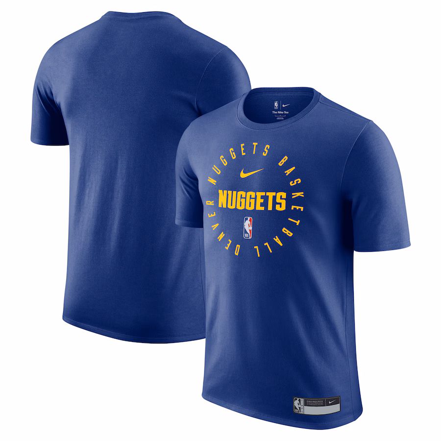 Men's Denver Nuggets Nike Blue 2024/25 Legend On-Court Practice Performance T-Shirt - Ujersey
