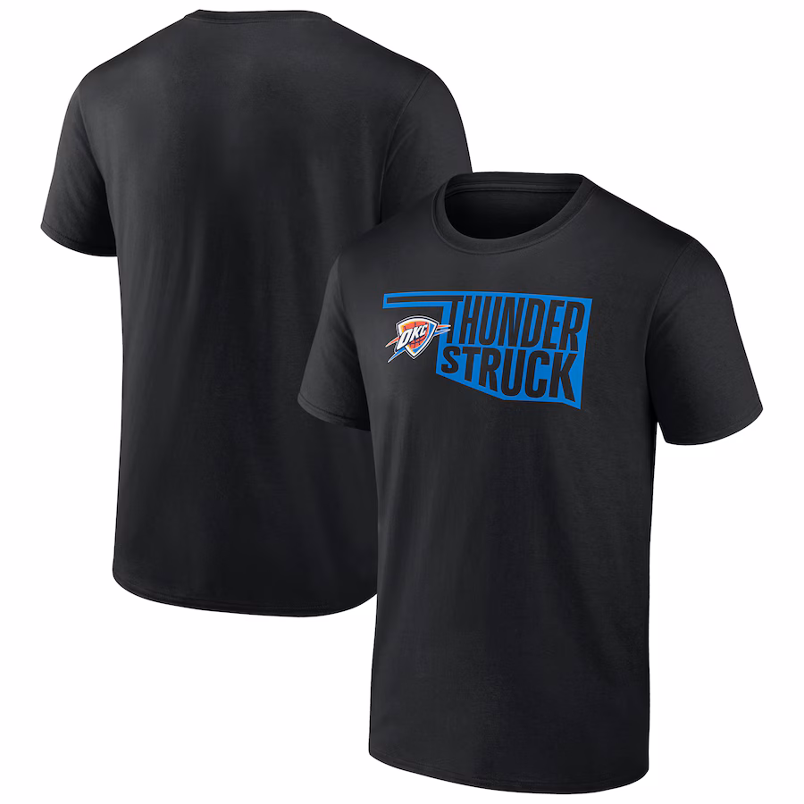 Men's Oklahoma City Thunder Black Team Pride T-Shirt - Ujersey