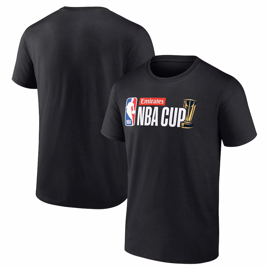 Men's Black Emirates NBA Cup 2024 T-Shirt - Ujersey