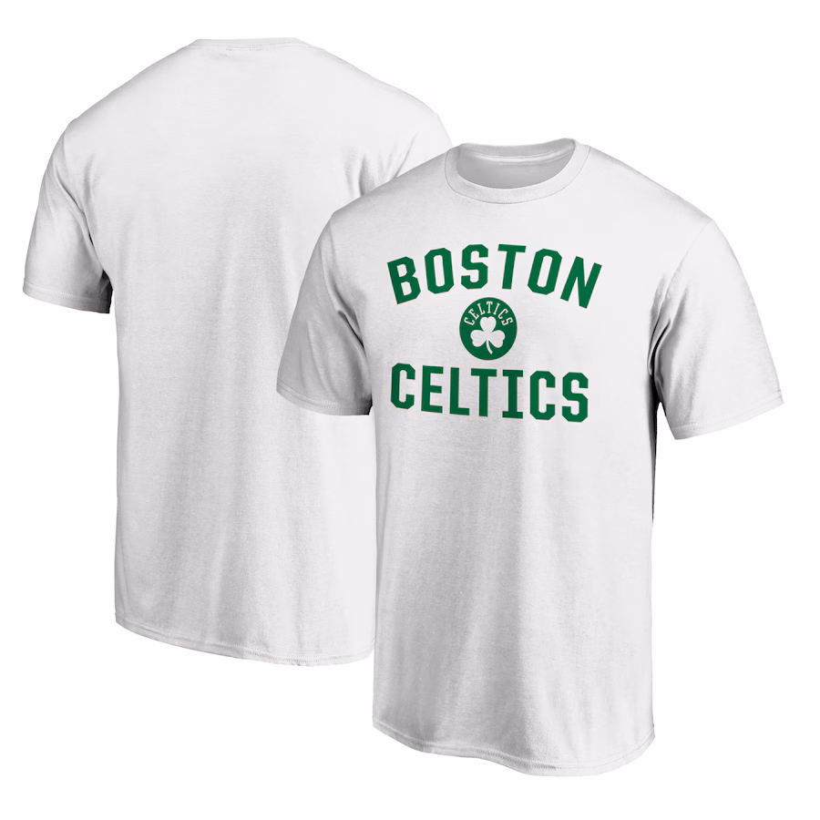 Men's Boston Celtics  White Victory Arch T-Shirt - Ujersey