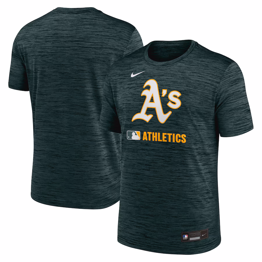 Men's Athletics Nike Green Authentic Collection Velocity Performance Practice T-Shirt - Ujersey