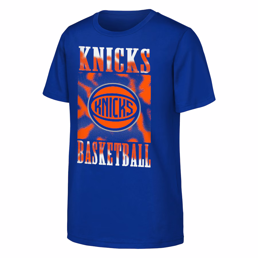 Youth New York Knicks  Blue Garage Hero T-Shirt - Ujersey