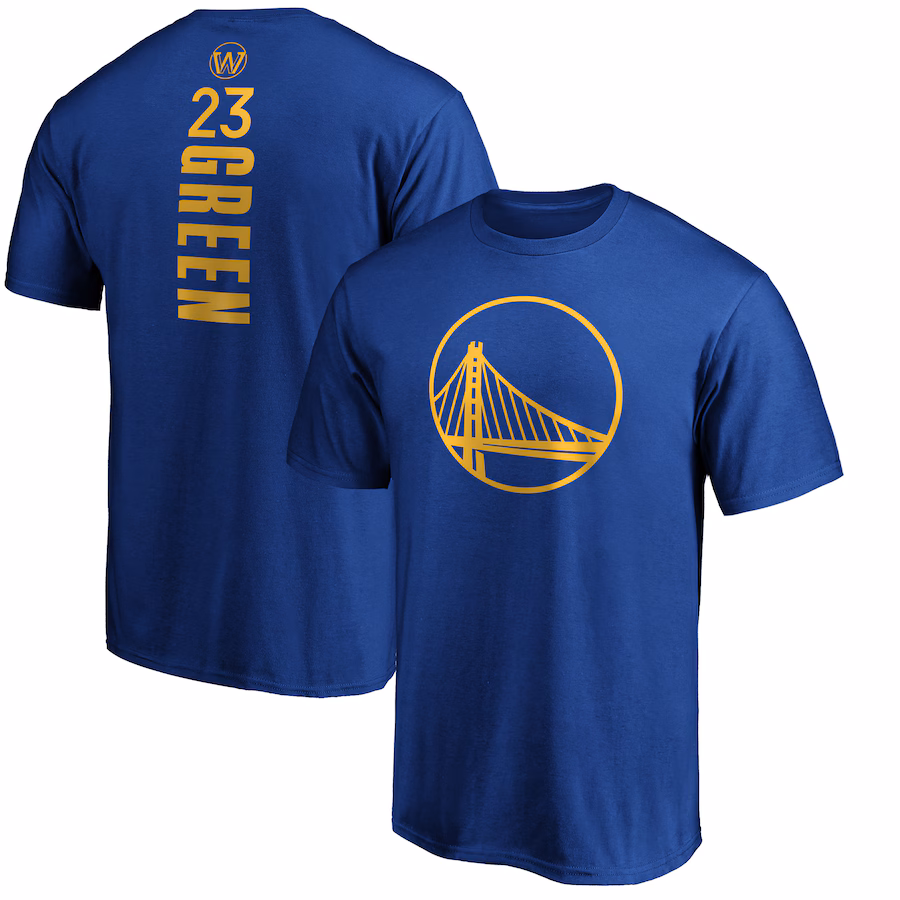 Men's Golden State Warriors Draymond Green Royal Playmaker Name & Number T-Shirt - Ujersey