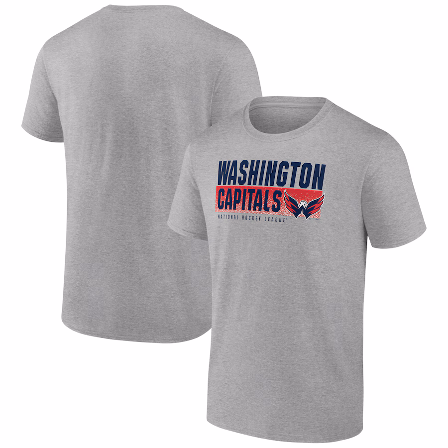 Men's Washington Capitals Heathered Gray Jet Speed T-Shirt - Ujersey