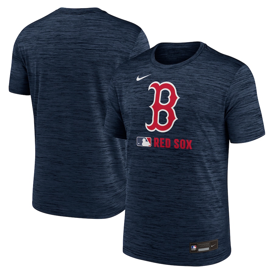 Men's Boston Red Sox Nike Navy Authentic Collection Velocity Performance Practice T-Shirt - Ujersey
