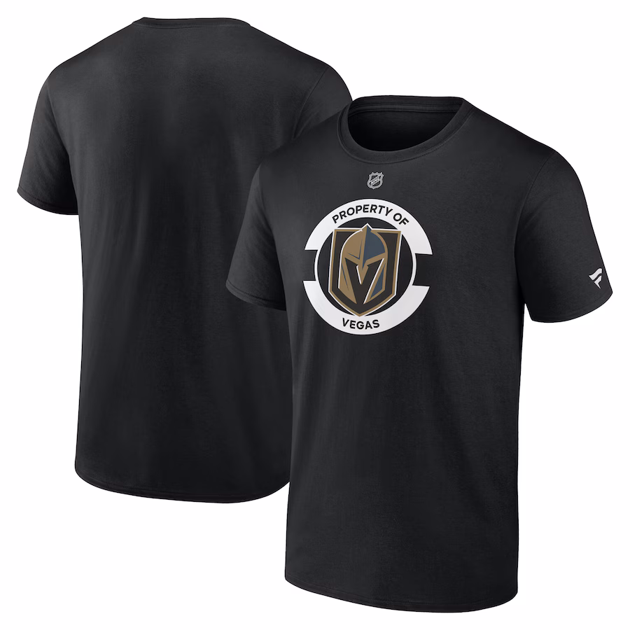 Men's Vegas Golden Knights Fanatics Black Authentic Pro Core Secondary T-Shirt - Ujersey