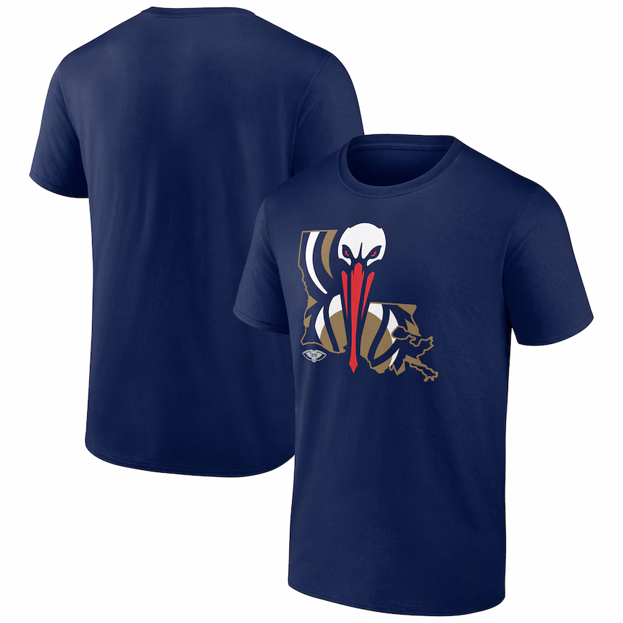 Men's New Orleans Pelicans Navy Huddle T-Shirt - Ujersey