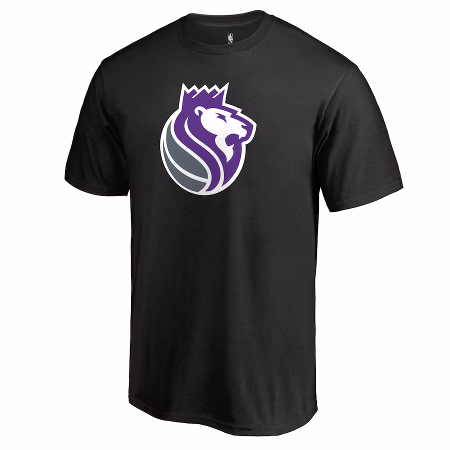 Men's Sacramento Kings Black Alternate Logo T-Shirt - Ujersey