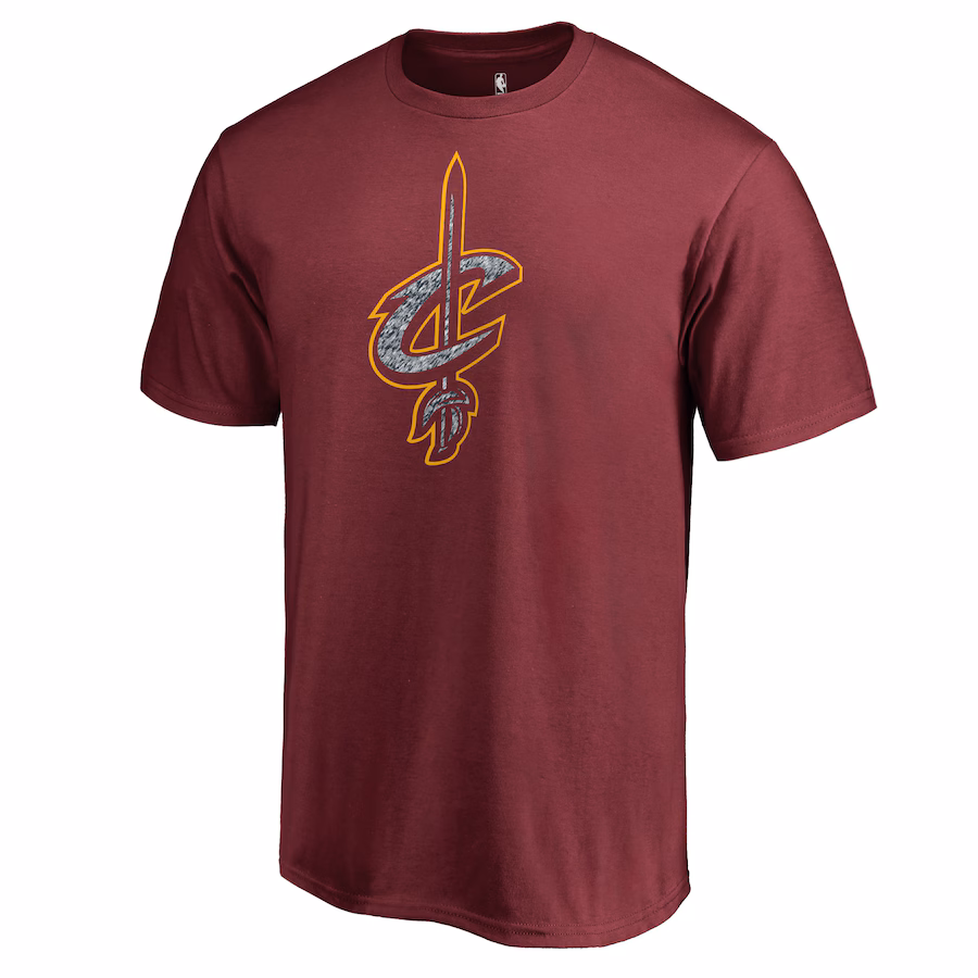 Men's Cleveland Cavaliers Wine Static Logo T-Shirt - Ujersey