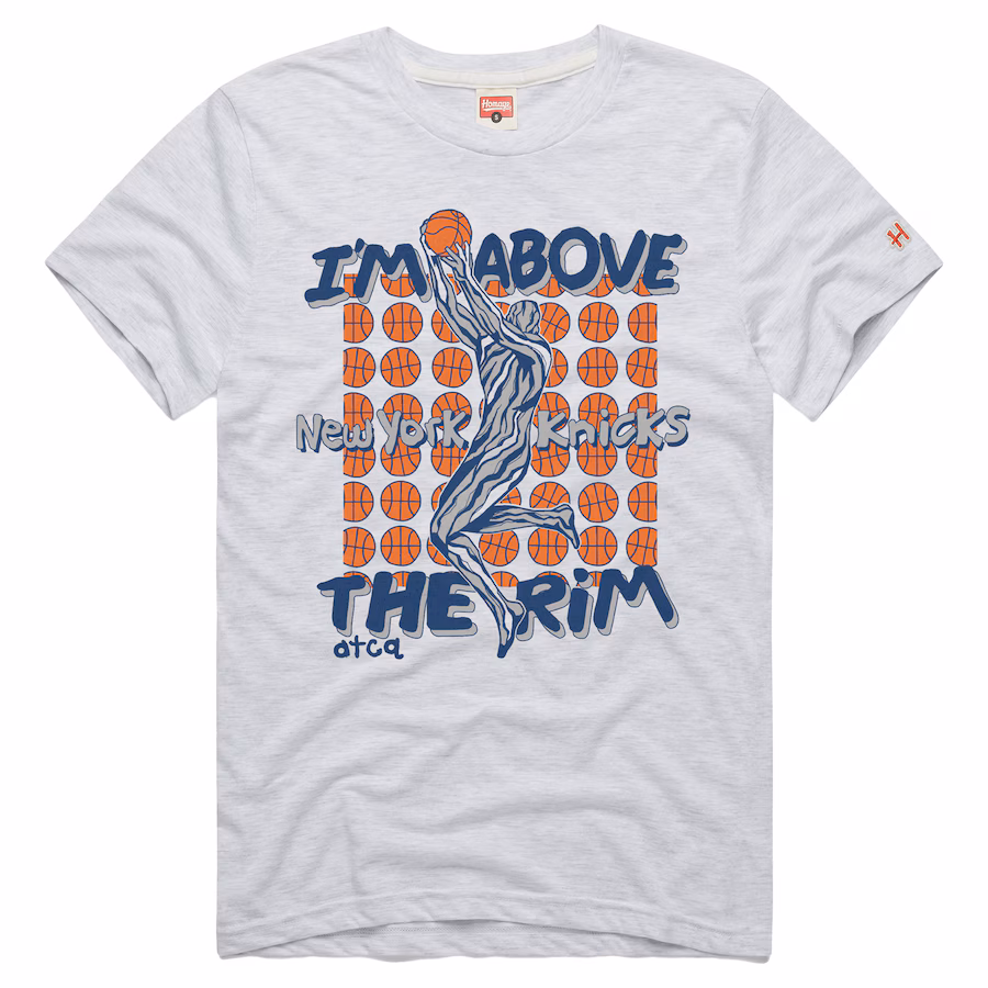Men's New York Knicks  Homage Ash A Tribe Called Quest x NBA I'm Above The Rim Tri-Blend T-Shirt - Ujersey