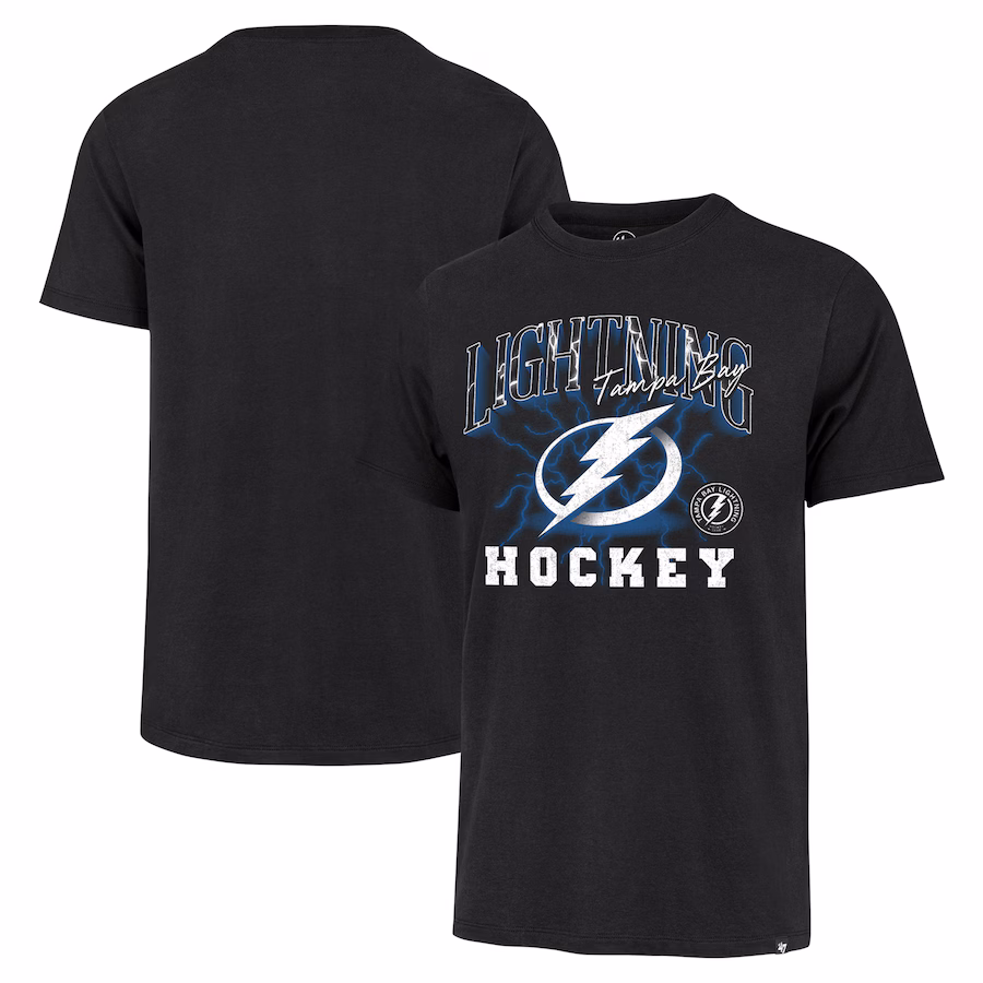 Men's Tampa Bay Lightning '47 Black Regional Localized Franklin T-Shirt - Ujersey