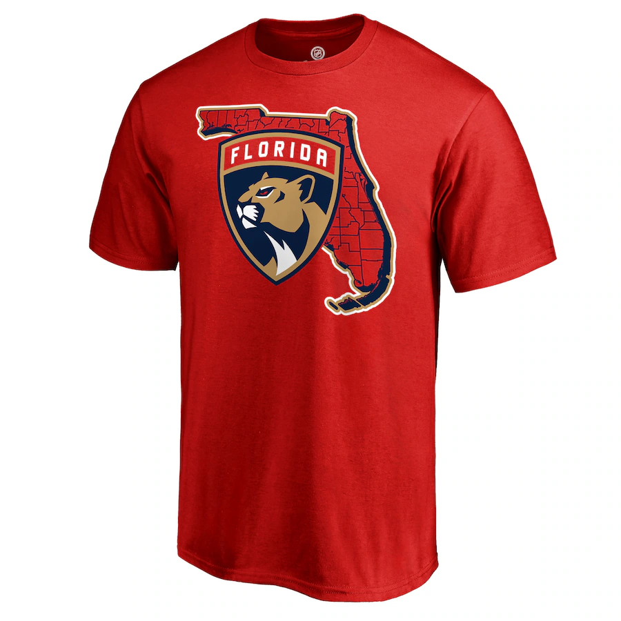 Men's Florida Panthers Red Hometown Collection Local T-Shirt - Ujersey