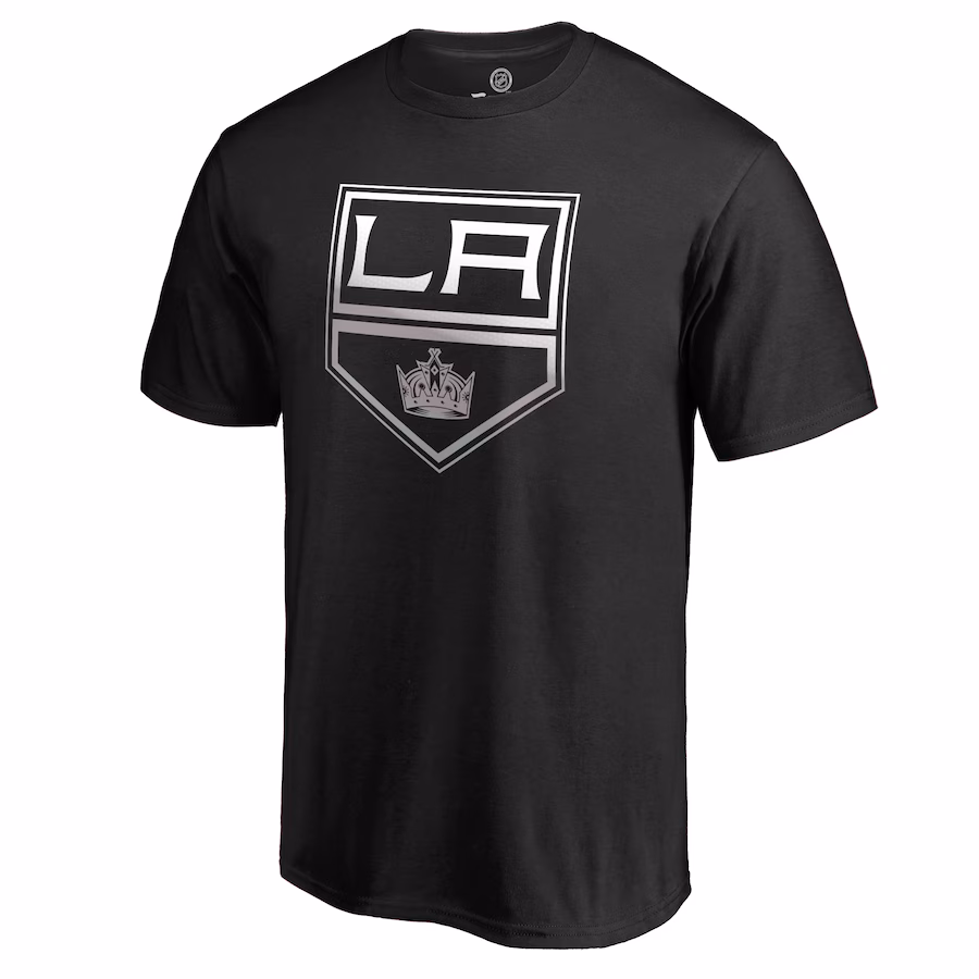 Men's Los Angeles Kings Black Gradient Logo T-Shirt - Ujersey