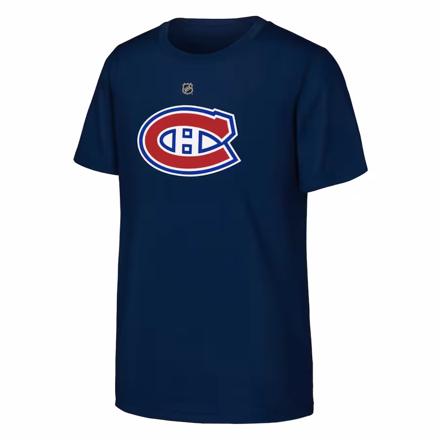 Youth Montreal Canadiens Navy Primary Logo T-Shirt - Ujersey