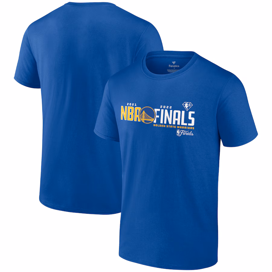 Men's Golden State Warriors Fanatics Royal 2022 NBA Finals See The Court T-Shirt - Ujersey