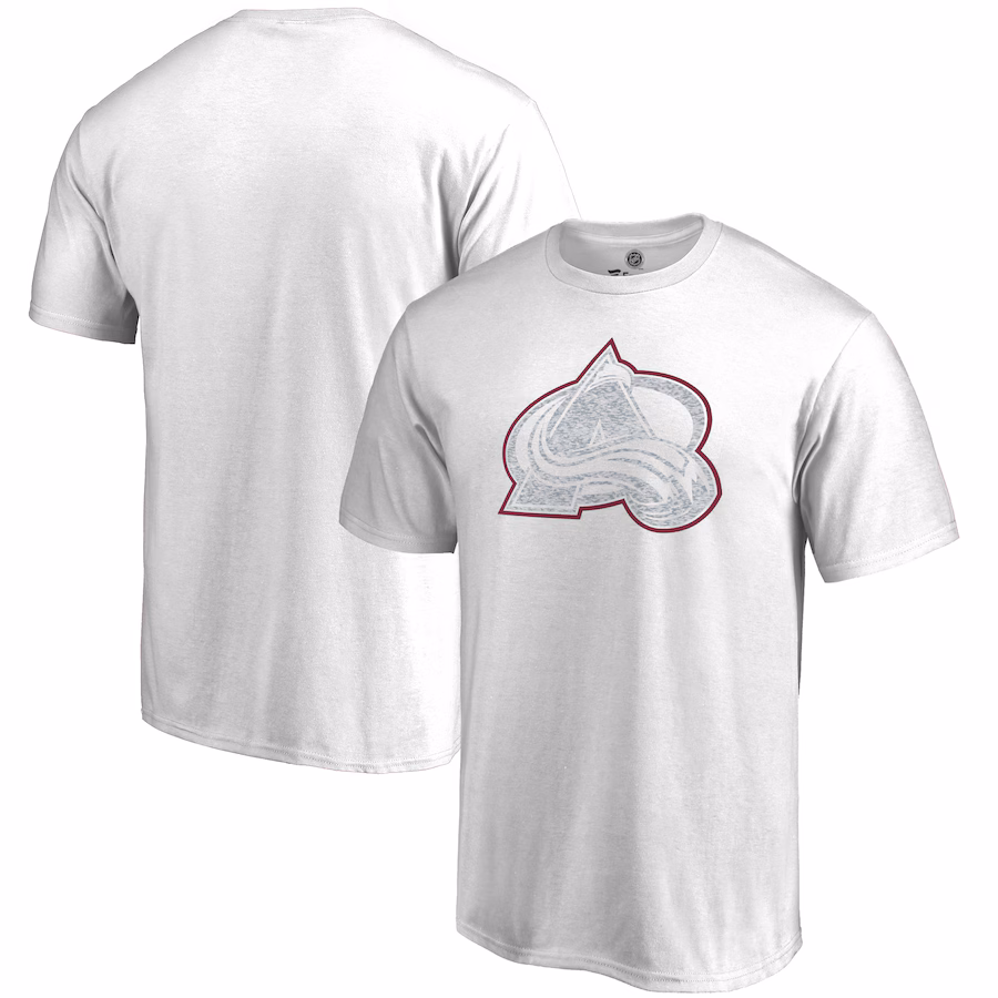 Men's Colorado Avalanche White WhiteOut T-Shirt - Ujersey