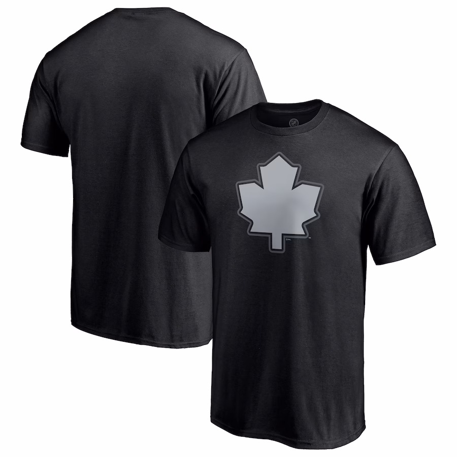 Men's Toronto Maple Leafs Black Special Edition Secondary Logo T-Shirt - Ujersey