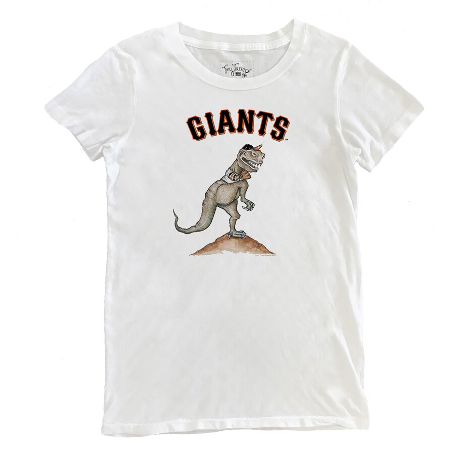 Women's San Francisco Giants Tiny Turnip White TT Rex T-Shirt - Ujersey
