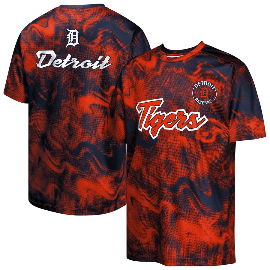 Youth Detroit Tigers Navy/Orange Pinch Hitter T-Shirt - Ujersey