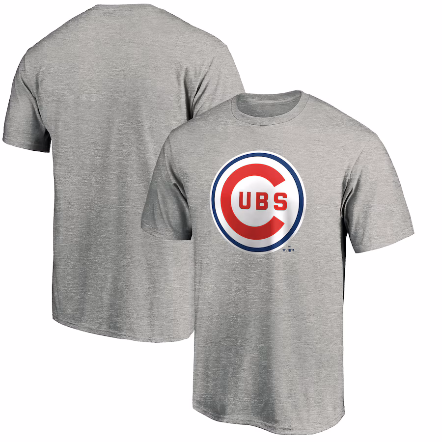 Men's Chicago Cubs Heather Gray Cooperstown Collection Forbes T-Shirt - Ujersey