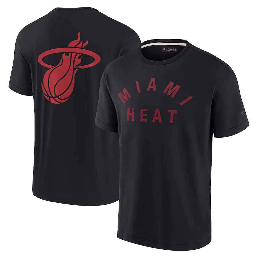Unisex Miami Heat Fanatics Black Elements Super Soft Short Sleeve T-Shirt - Ujersey