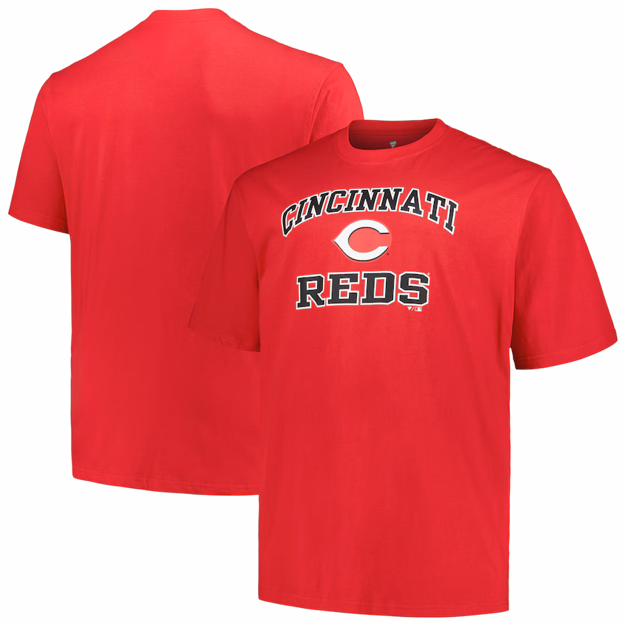 Men's Cincinnati Reds Profile Red Big & Tall Heart & Soul T-Shirt - Ujersey