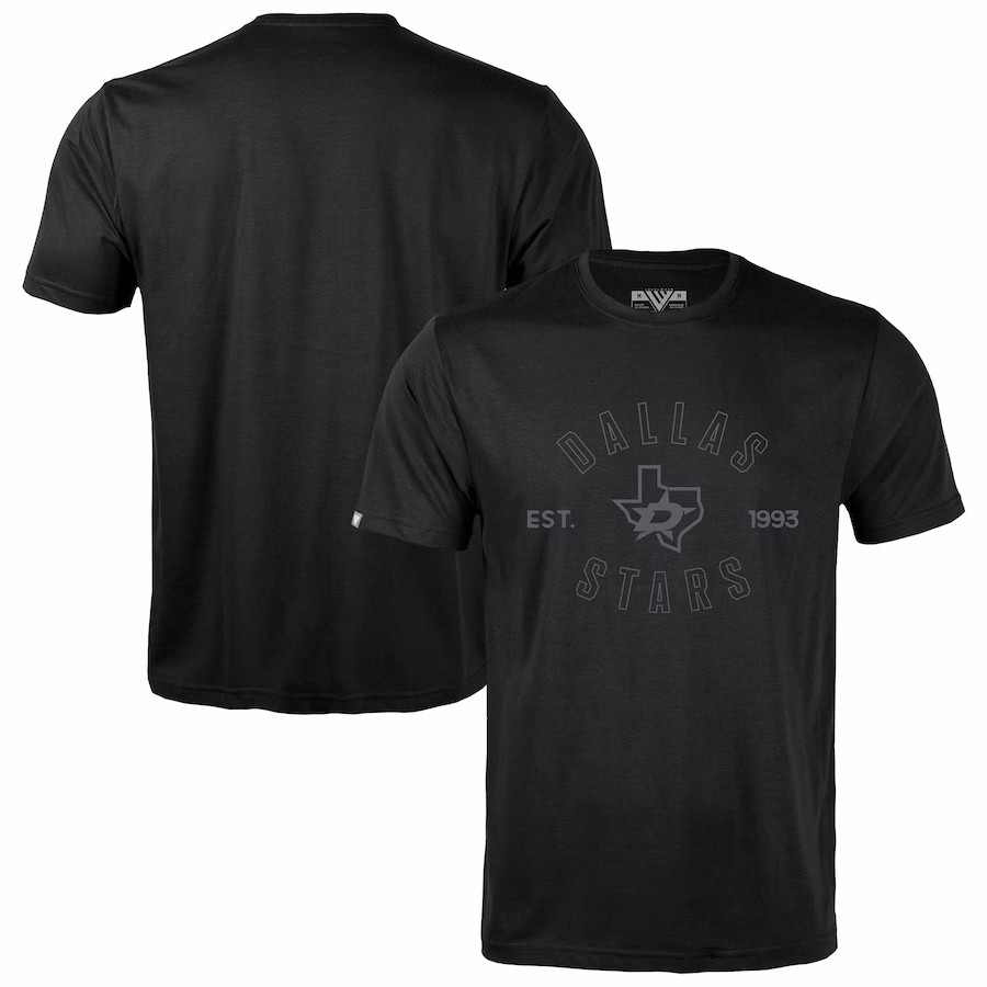 Men's Dallas Stars Levelwear Black Richmond Abyssal T-Shirt - Ujersey