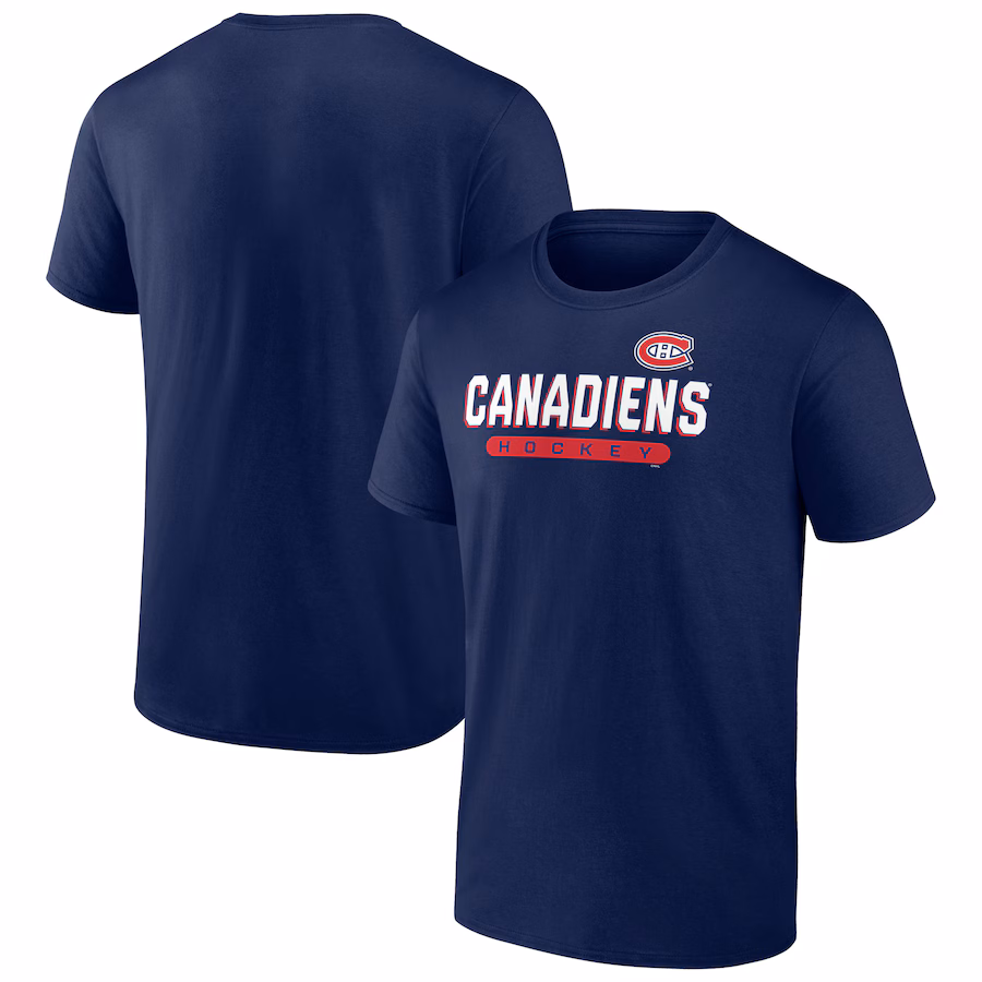 Men's Montreal Canadiens Navy Spirit T-Shirt - Ujersey