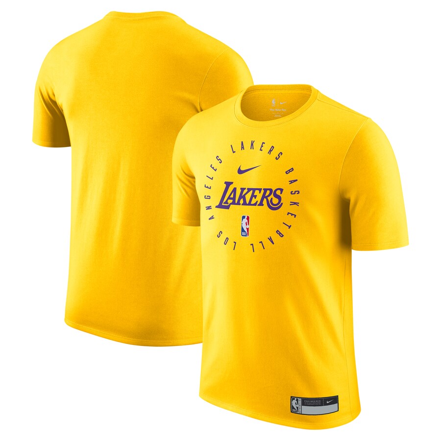 Men's Los Angeles Lakers Nike Gold 2024/25 Legend On-Court Practice Performance T-Shirt - Ujersey