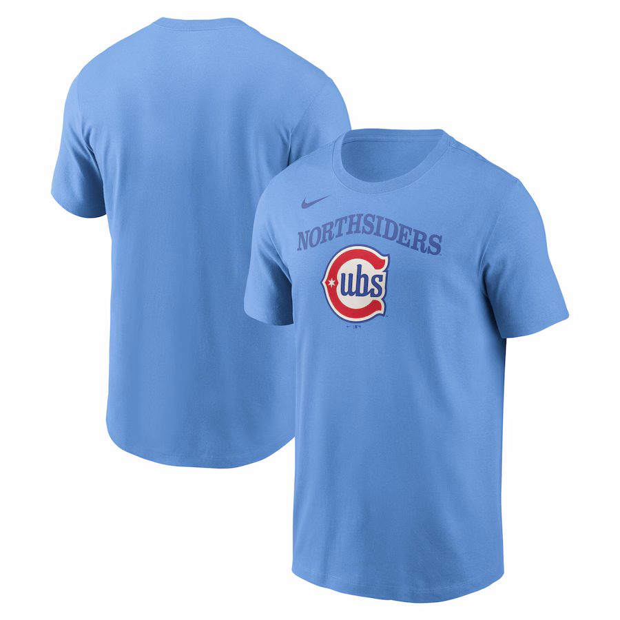 Men's Chicago Cubs Nike Baby Blue Alternate T-Shirt - Ujersey