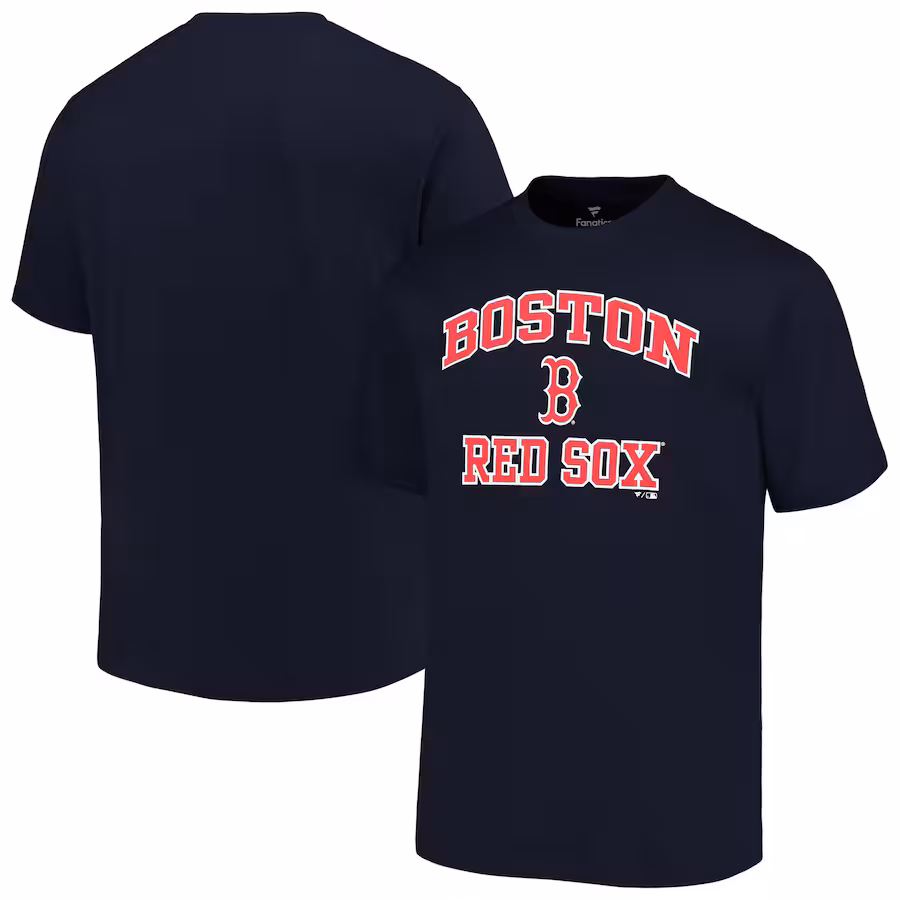 Men's Boston Red Sox Profile Navy Big & Tall Heart & Soul T-Shirt - Ujersey