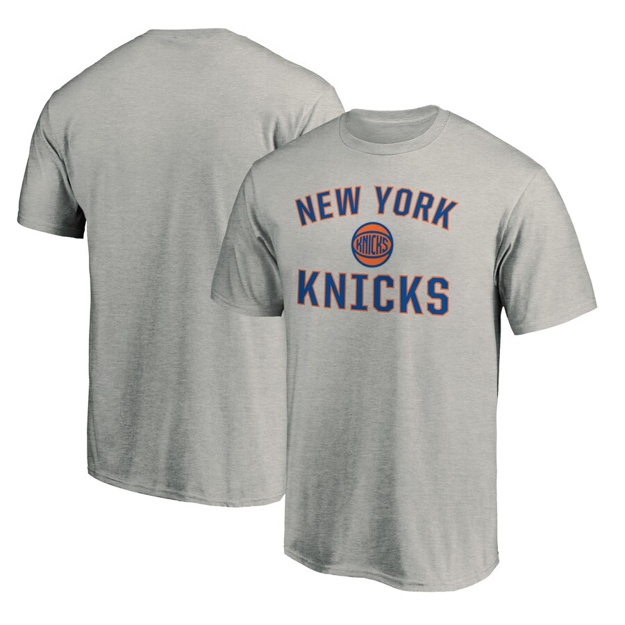 Men's New York Knicks  Heather Gray Victory Arch T-Shirt - Ujersey