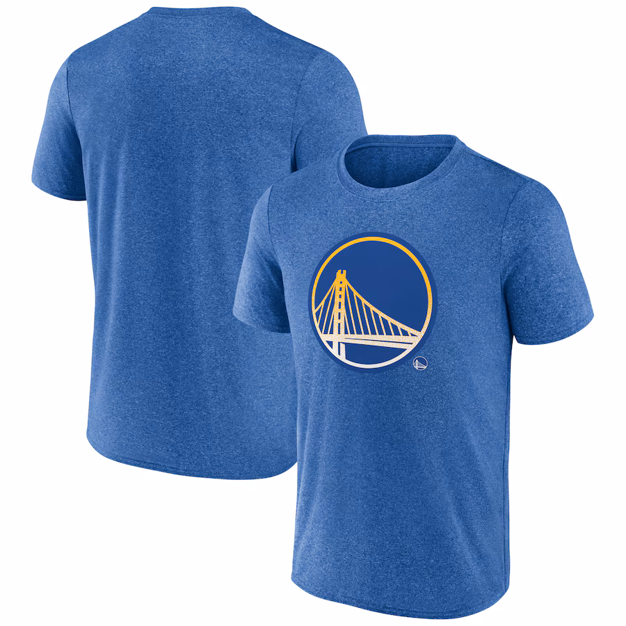 Men's Golden State Warriors Fanatics Heather Royal Iconic Overtime T-Shirt - Ujersey