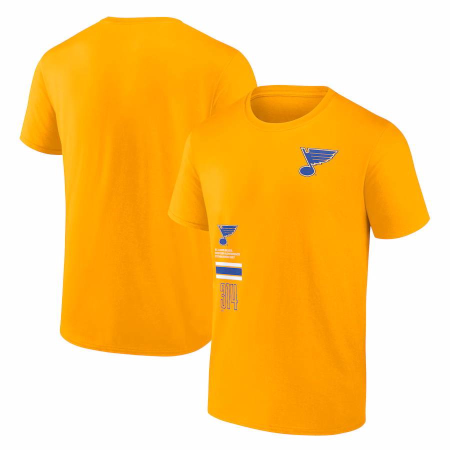 Men's St. Louis Blues Fanatics Gold Represent T-Shirt - Ujersey