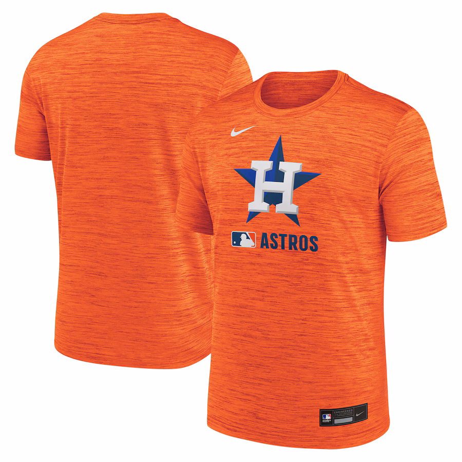 Men's Houston Astros Nike Orange Authentic Collection Velocity Performance Practice T-Shirt - Ujersey