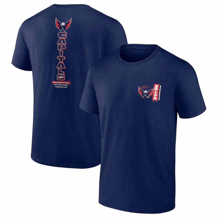 Men's Washington Capitals Navy Revolution T-Shirt - Ujersey