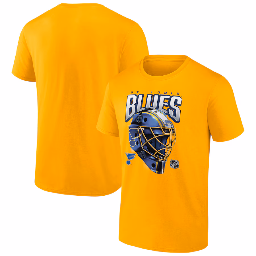 Men's St. Louis Blues Fanatics Gold Penalty Box T-Shirt - Ujersey
