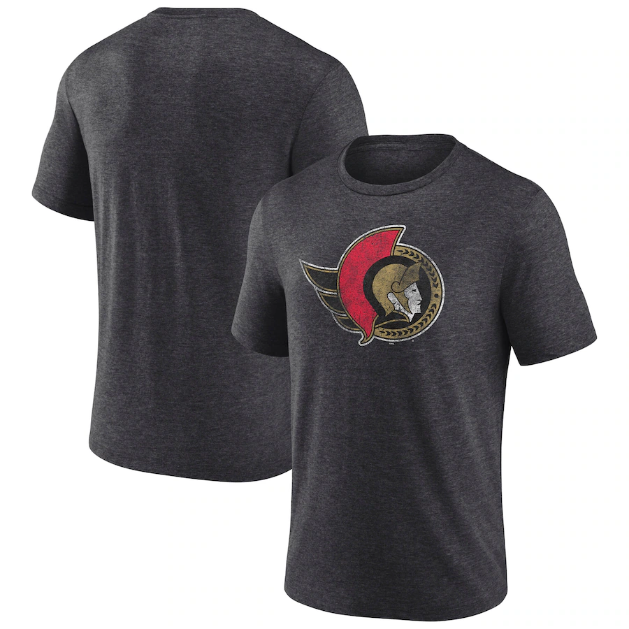 Men's Ottawa Senators Fanatics Black NHL Special Edition Tri-Blend T-Shirt - Ujersey