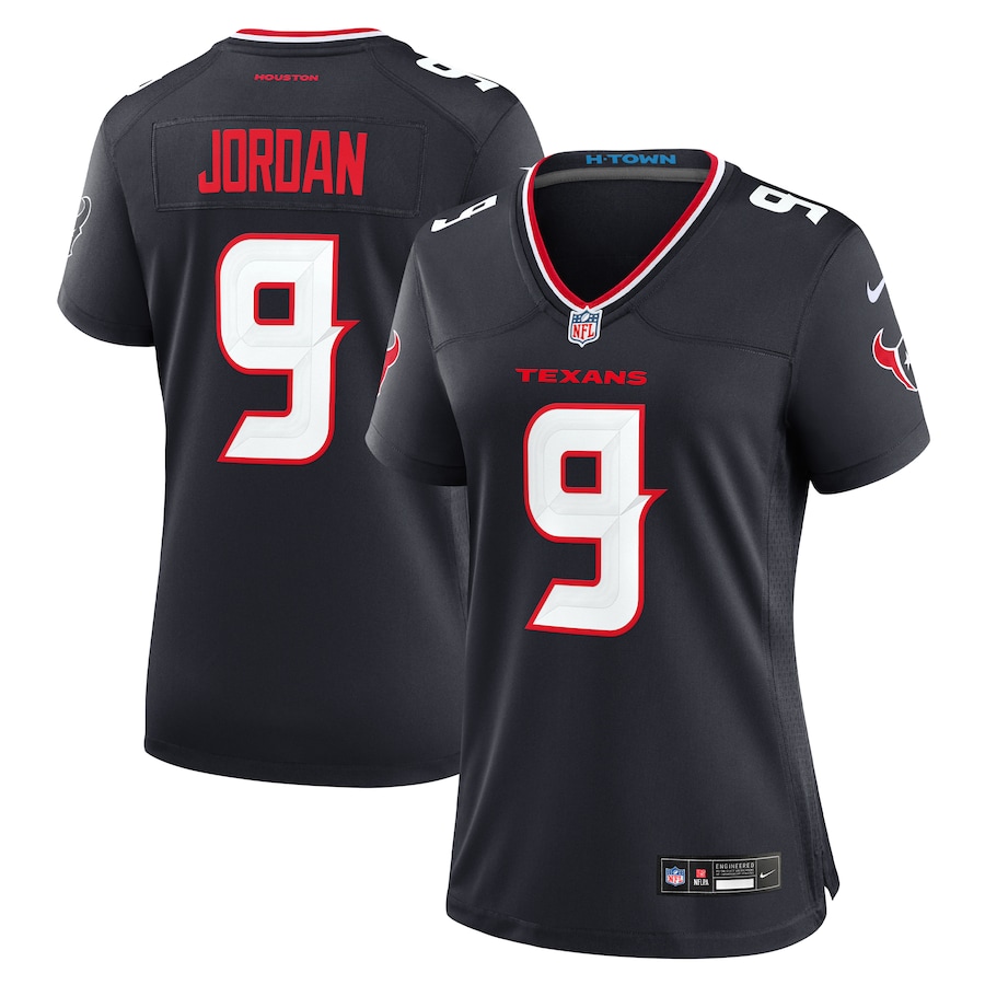 Women's Houston Texans Brevin Jordan Nike Navy Team Game Jersey - Ujersey
