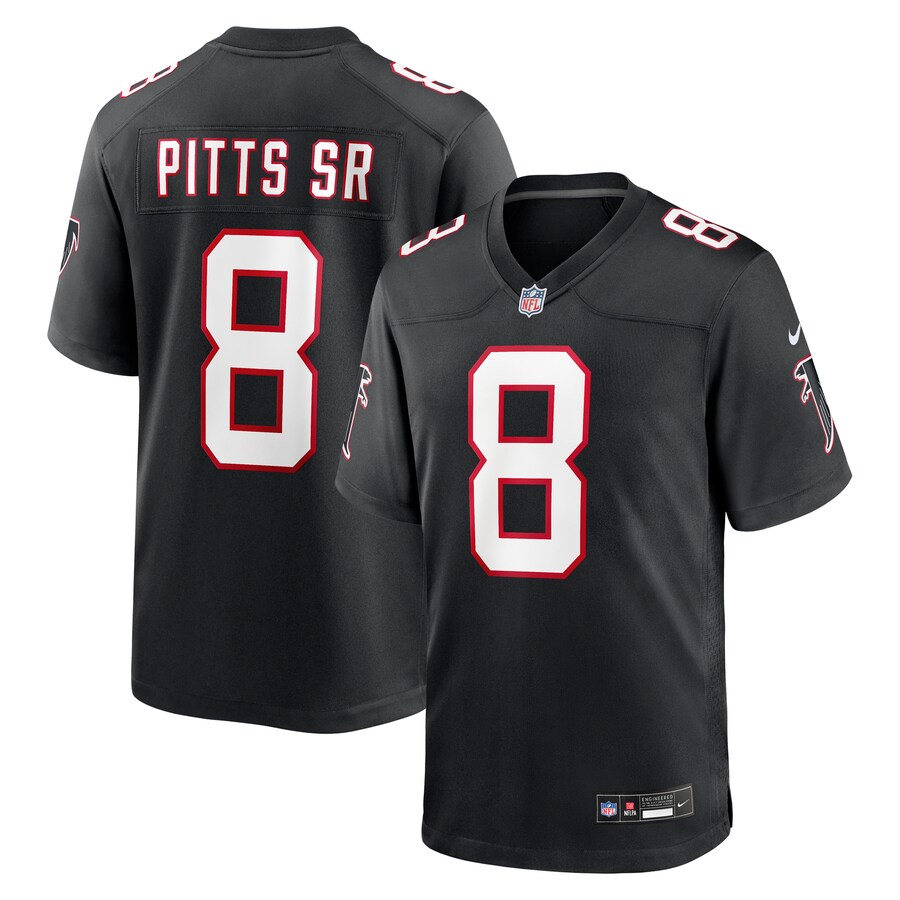Men's Atlanta Falcons Kyle Pitts Sr. Nike Black Alternate Game Jersey - Ujersey