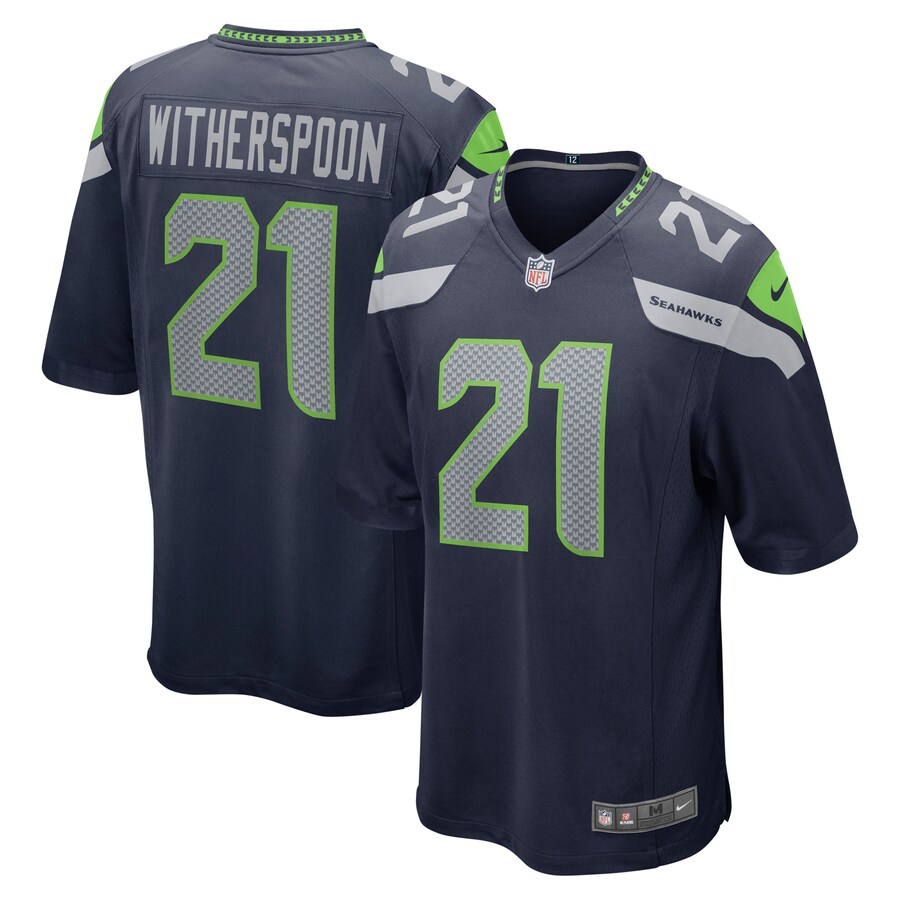 Men's Seattle Seahawks Devon Witherspoon Nike College Navy  Game Jersey - Ujersey