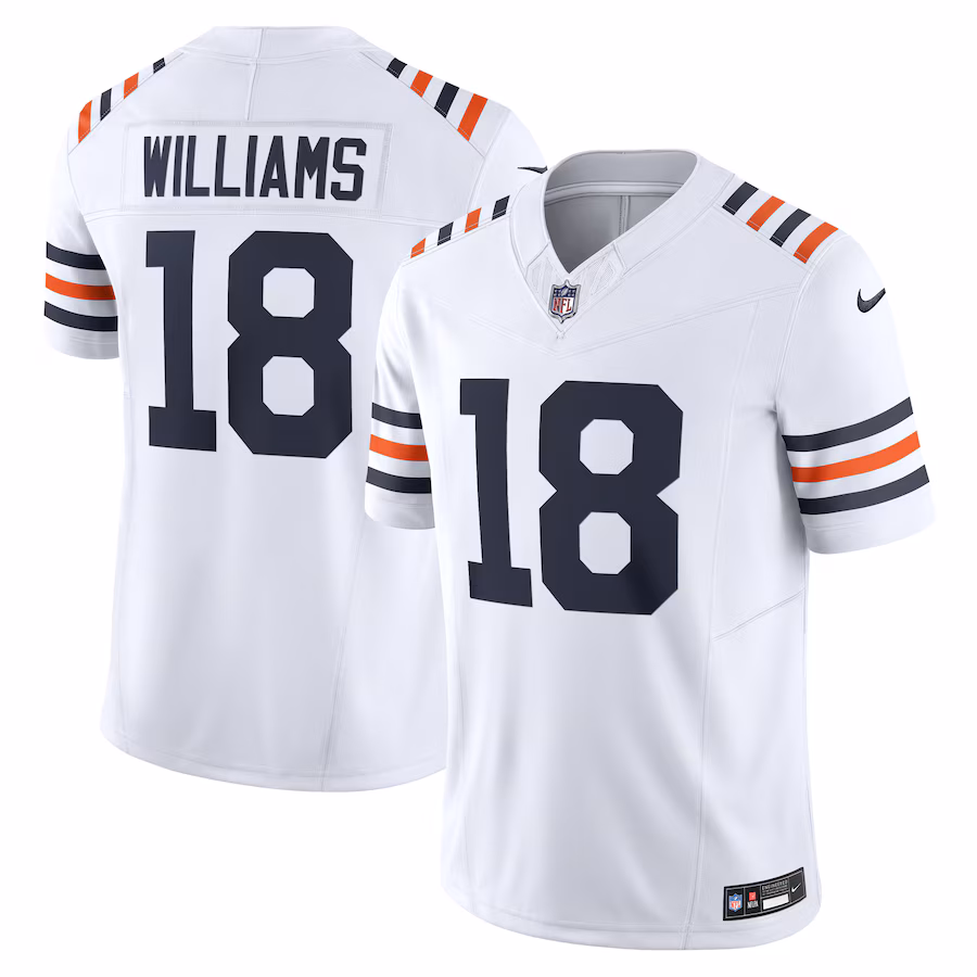 Men's Chicago Bears Caleb Williams Nike White Vapor F.U.S.E. Limited Jersey - Ujersey