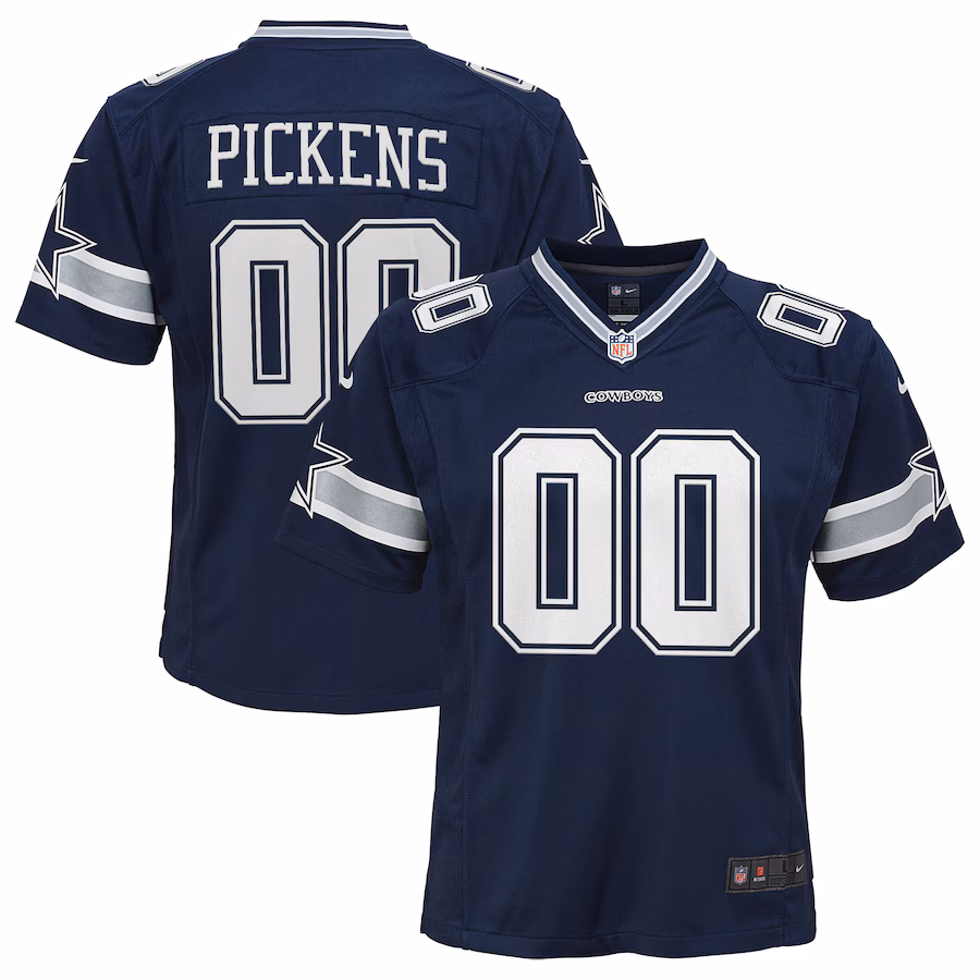 Youth Dallas Cowboys George Pickens Nike Navy Game Jersey - Ujersey