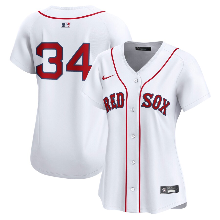 Women's Boston Red Sox David Ortiz Nike White Home Retired Limited Jersey - Ujersey