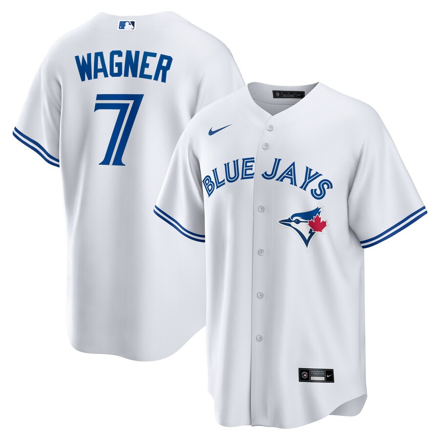 Men's Toronto Blue Jays Will Wagner Nike White Home Replica Jersey - Ujersey