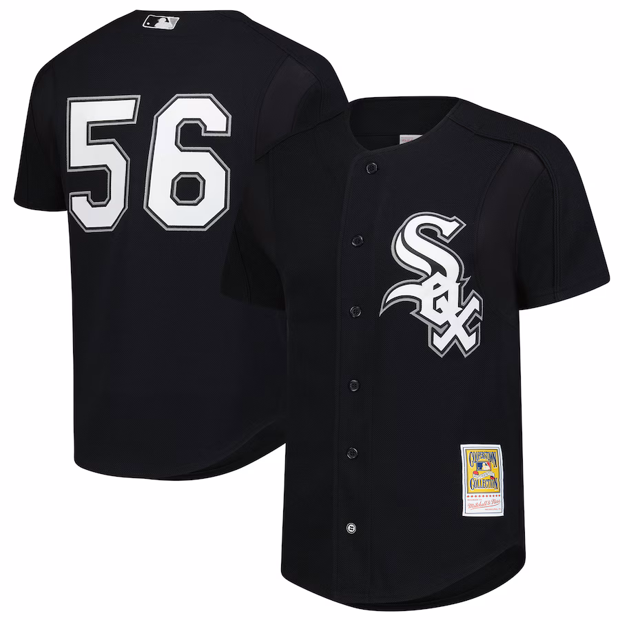 Men's Chicago White Sox Mark Buehrle Mitchell & Ness Black Authentic Batting Practice Jersey - Ujersey