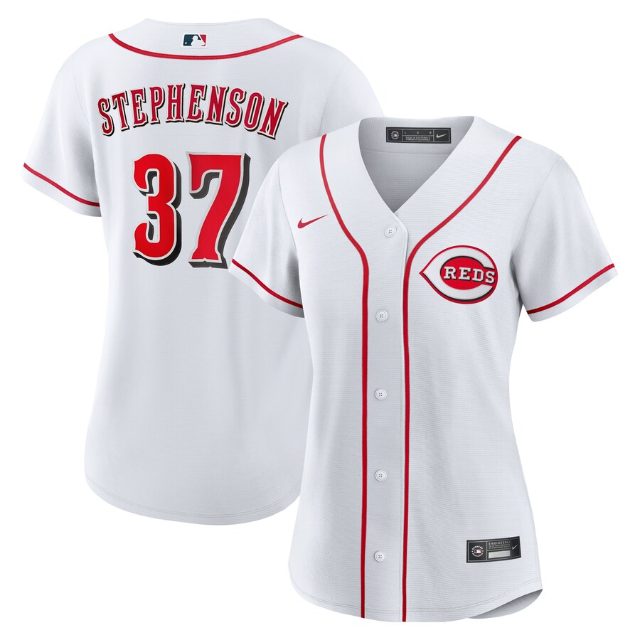 Women's Cincinnati Reds Tyler Stephenson Nike White Home Replica Jersey - Ujersey