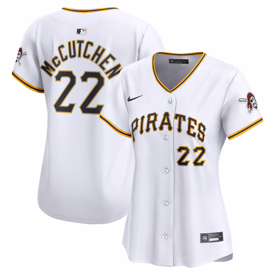 Women's Pittsburgh Pirates Andrew McCutchen Nike White Home Limited Jersey - Ujersey